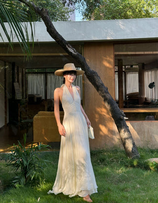 tulle halter dress