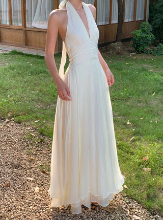 tulle halter dress