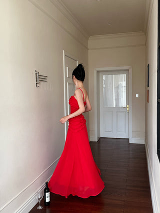 ruffle tube dress