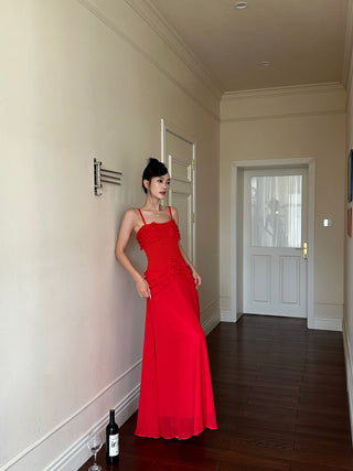 ruffle tube dress