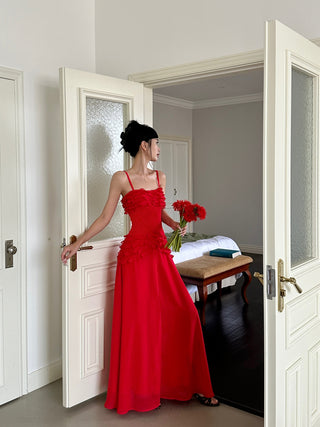 ruffle tube dress