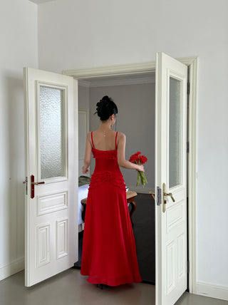 ruffle tube dress