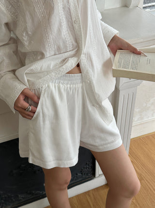 white hot pants
