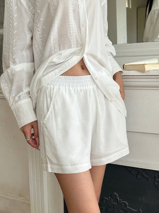white hot pants