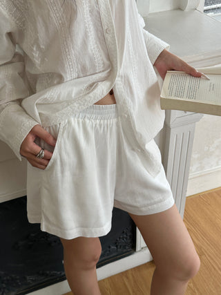 white hot pants