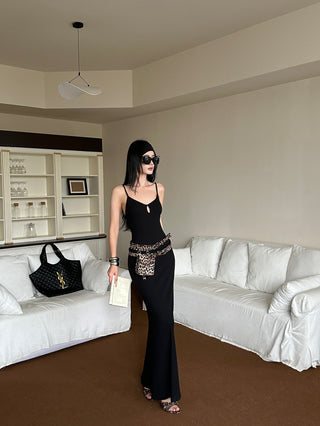 backless fishtail dress