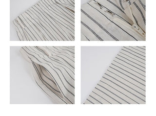 striped pants set