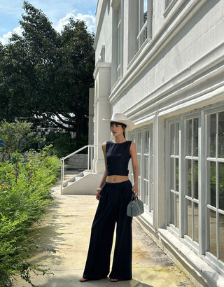 backless pants set