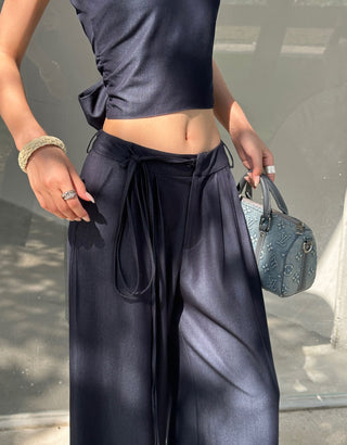 backless pants set