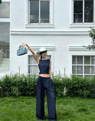 backless pants set