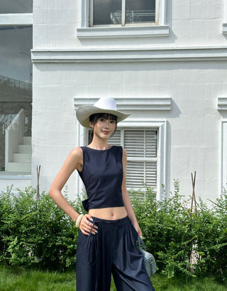 backless pants set