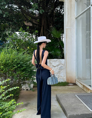backless pants set