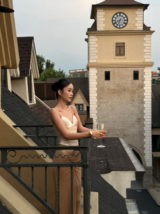 champagne sequin Top