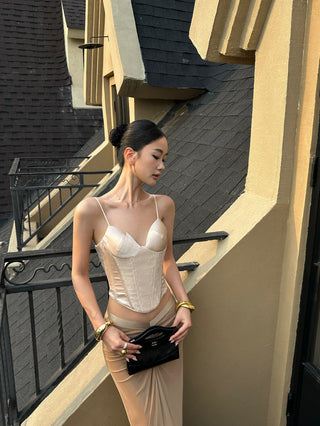 champagne sequin Top