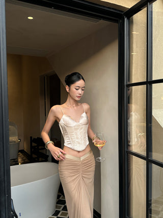 champagne sequin Top