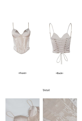 champagne sequin Top