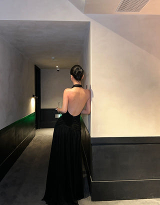 black Hepburn dress
