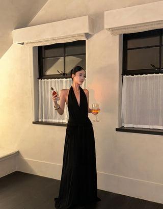 black Hepburn dress