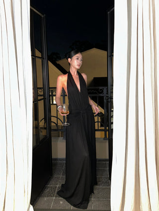 black Hepburn dress