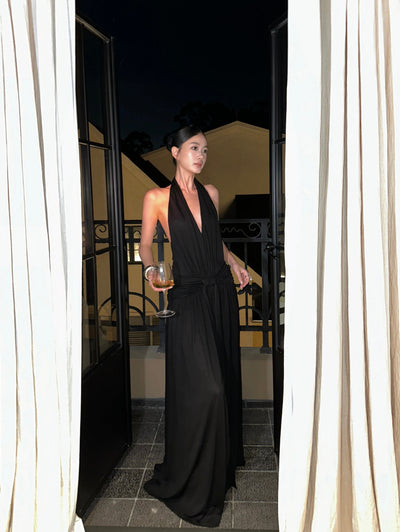 black Hepburn dress