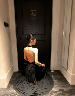 black Hepburn dress