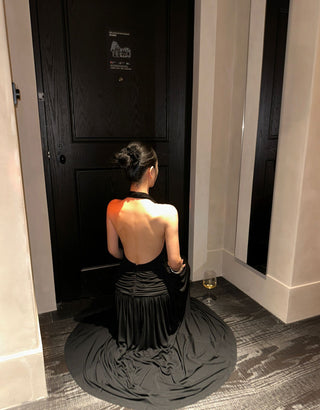 black Hepburn dress