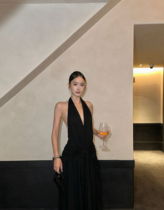 black Hepburn dress