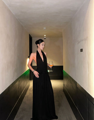 black Hepburn dress