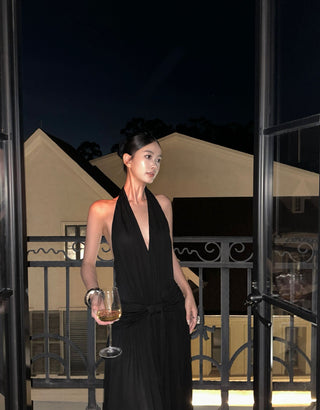 black Hepburn dress