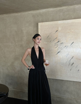 black Hepburn dress