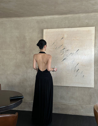black Hepburn dress