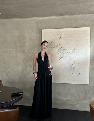 black Hepburn dress