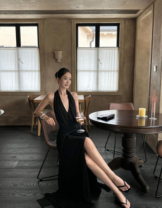 black Hepburn dress