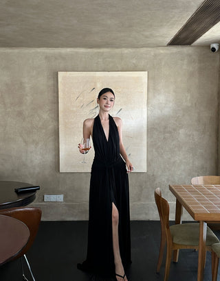 black Hepburn dress