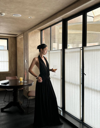 black Hepburn dress