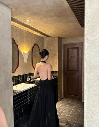 black Hepburn dress
