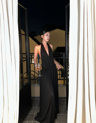 black Hepburn dress