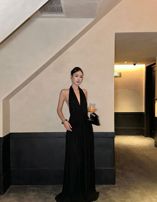 black Hepburn dress