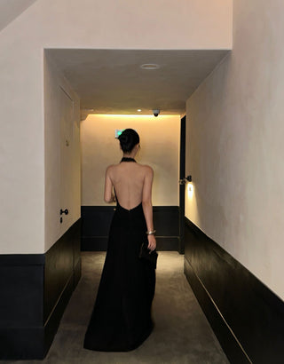 black Hepburn dress