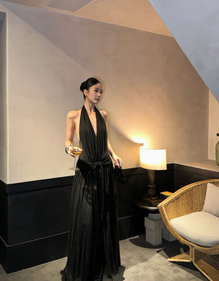 black Hepburn dress