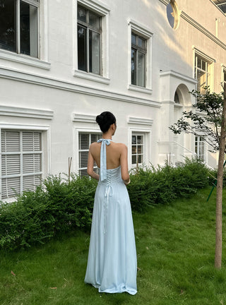 lace backless dress