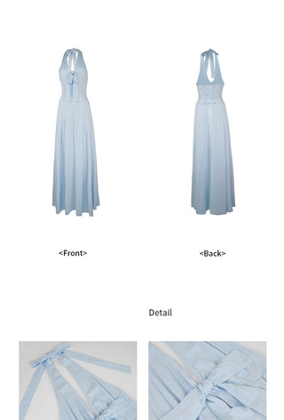 lace backless dress