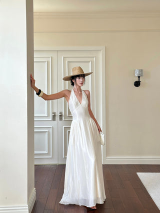 apricot bow dress