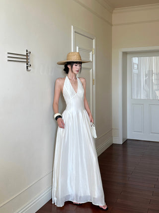 apricot bow dress