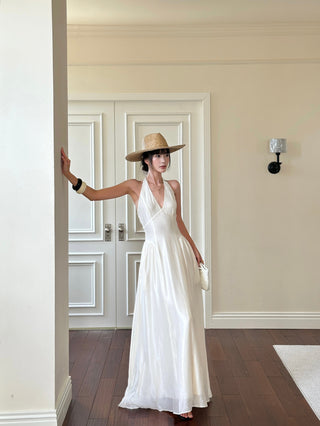 apricot bow dress