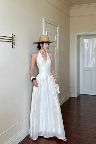 apricot bow dress