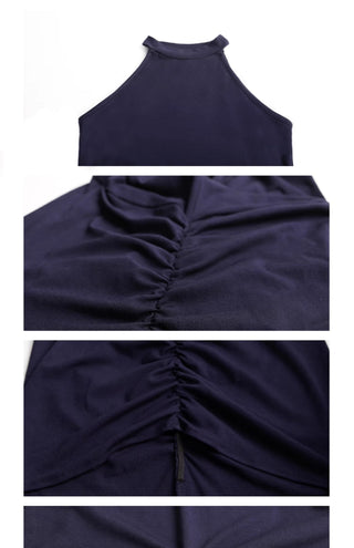 irregular sleeveless dress