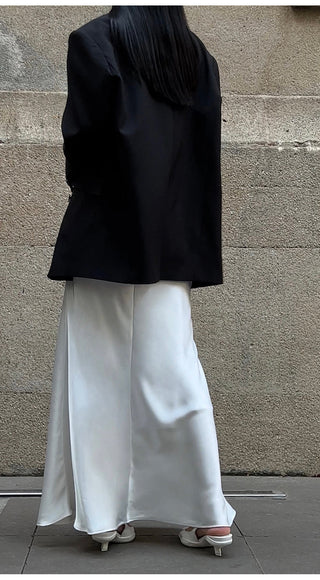 acetate satin skirt