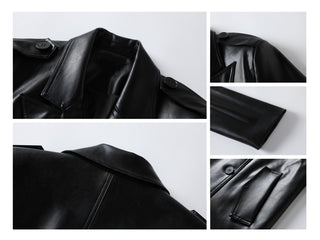 leather warrior coat