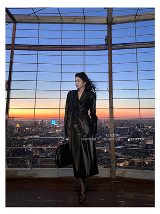 leather warrior coat